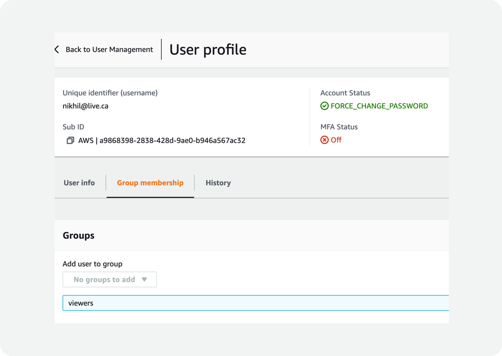 screenshot of AWS Amplify